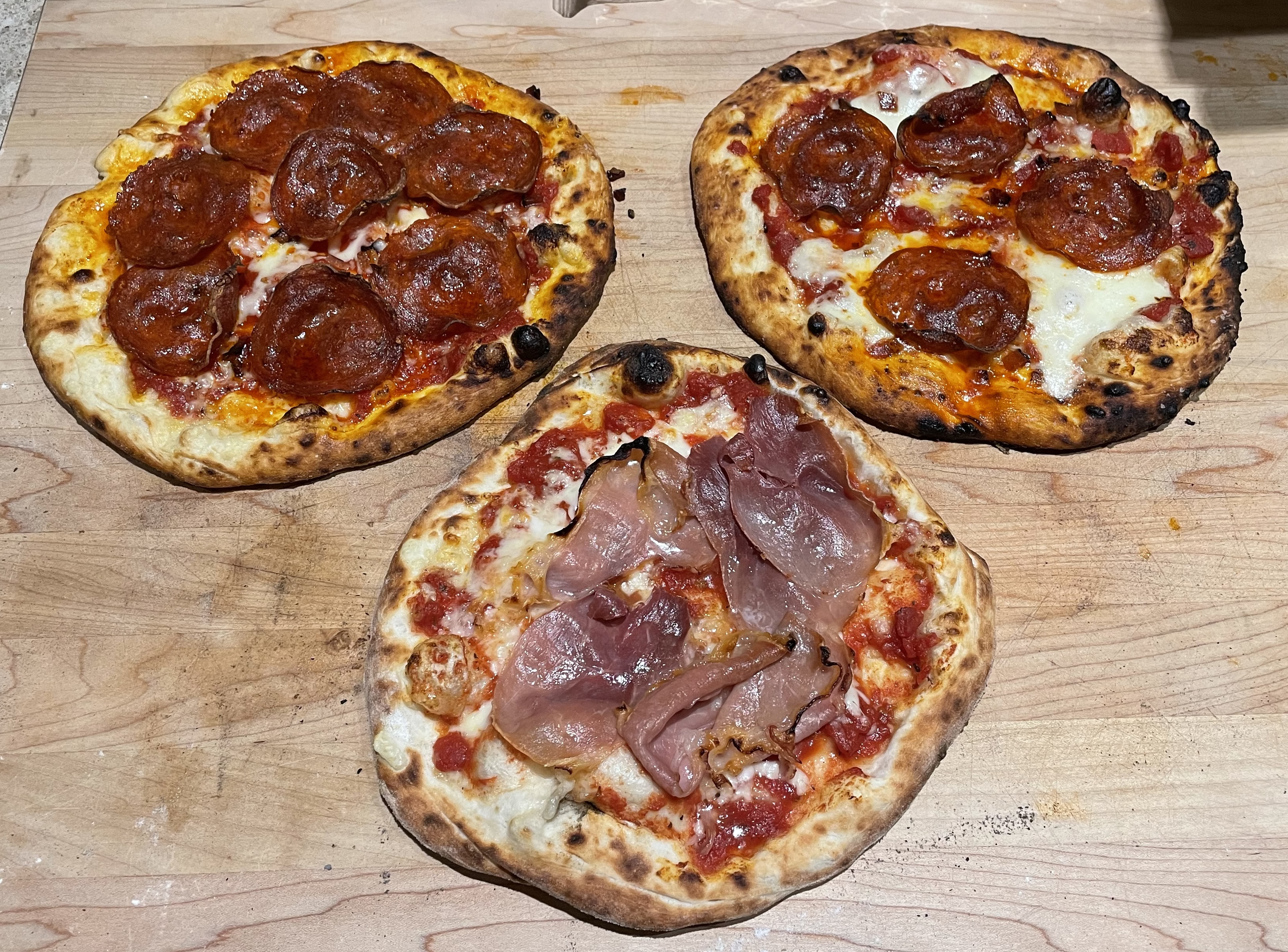 three-pizzas